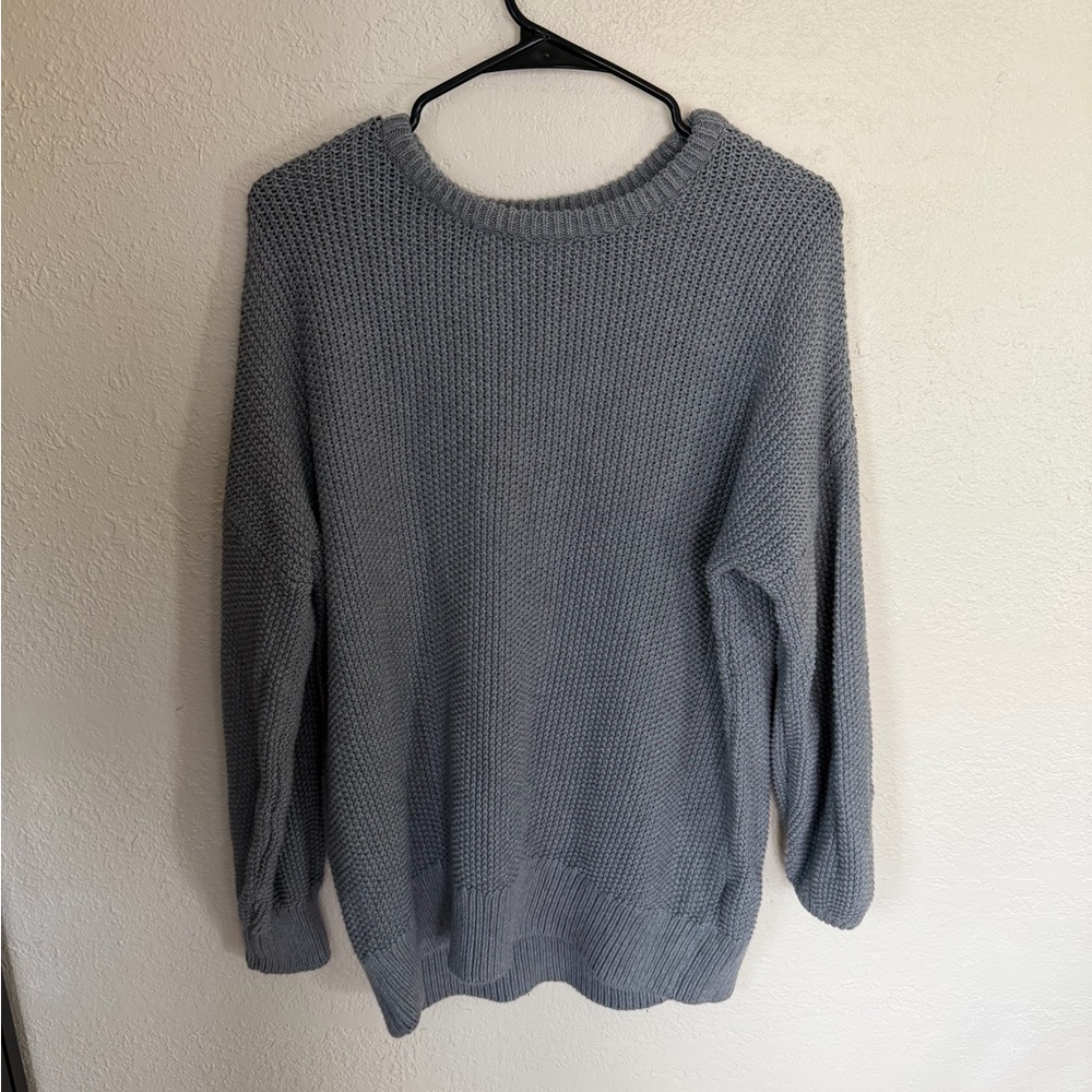 Old Navy Women's Gray Crew Neck Sweater Tunic Length
